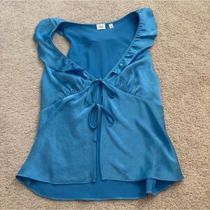 Aritzia Blue Sleeveless Top